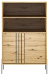 Vitriinkapp ADRK Nexo, artisan oak, 40 cm x 80 cm x 127 cm