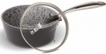 Kastrul Lamart Granit LT1261, 16 cm, 1.1 l, must v.