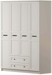 Sektsioonkapp Kalune Design Rumy, valge matt v., 52 cm x 140 cm x 210 cm