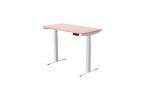 Arvutilaud reguleeritava k&otilde;rgusega Desktronic HomeOne 846 1, 160 cm x 80 cm, 119 cm, valge v./roosa v.