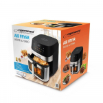 Kahjustatud pakendiga toode. Kuuma&otilde;hufrit&uuml;&uuml;r Esperanza EKA005, h&otilde;be v./must v., 1600 W, 8 l