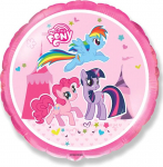 Fooliumist &otilde;hupall &uuml;mmargune Flexmetal My Little Pony, sinine v./roosa v./violetne v.