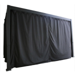 Kahjustatud pakendiga toode. Lehtla kardin Home4you Mirador, 300 x 250 cm, must v.