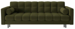 Diivanvoodi Cosmopolitan Design Bali Neve 39, must v./roheline v., 84 x 222 cm x 105 cm