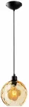 Valgusti rippuv Opviq Benek 20-14304 521SHN3534, E27, 1 x 40 W, kollane v. / must v., 20 x 20 cm