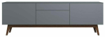 TV-kapp Elme Studios Juva, sinine v./hall v., 45 cm x 180 cm x 60 cm