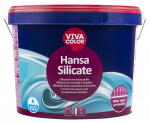 Fassaadiv&auml;rv Vivacolor Hansa Silicate, valge v., 9 l
