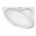 Vann, nurgaga Besco Ada, 140 cm x 90 cm x 42 cm, parempoolne, valge v.