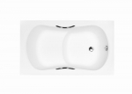 Vann, sisseehitatav Besco Aria Rehab, 120 cm x 70 cm x 52 cm, ristk&uuml;lik, valge v.