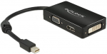 Adapter Delock Mini Display port male, VGA / HDMI / DVI female, 16 m, must v.