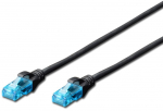 Juhe Digitus CAT 5e UTP DK-1512-0025/BL RJ-45 8P8C, RJ-45 8P8C, 0.25 m, must v.