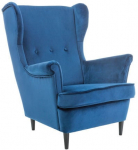 Tugitool Scandinavian Lord Velvet, sinine v., 72 cm x 85 cm x 101 cm