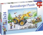 Pusle 2in1 Ravensburger Diggers at Work 078028, 26 cm x 18 cm, 48 tk, mitmev&auml;rviline