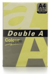 Kontoripaber Double A, A4, 80 g/m&sup2;, kollane v.