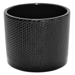 Lillepott Domoletti, keraamiline, &Oslash; 13 cm, must v.