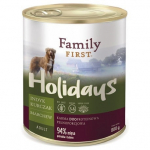 M&auml;rg koeratoit Family First Holidays Turkey, Chicken, Carrot, kanaliha/kalkun/porgand, 0.8 kg