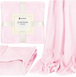 Pleed Springos Lovely Blanket HA7128, heleroosa, 130 cm x 180 cm