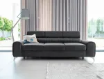 Diivan Laurence Nube 6, must v., 97 x 261 cm x 105 cm