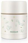 Toidutermos Miniland Natur Food Thermy, 600 ml, 0 kuud, roostevaba teras, valge/roheline