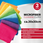 Lapp, universaalne, mitmev&auml;rviline, mikrokiud, 3 tk