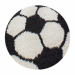 Vaip sise Ayyildiz Fun Football, valge v./must v., 100 cm x 100 cm