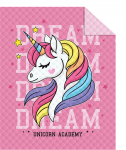 Voodikate Unicorn NHLA-40, roosa v., 170 cm x 210 cm