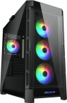 Arvuti korpus Cougar Duoface Pro RGB, l&auml;bipaistev v./must v.