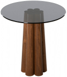 Kohvilaud Kalune Design Thales, p&auml;hklipuu v./tumehall v., 50 cm x 50 cm x 50 cm