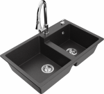 K&ouml;&ouml;givalamu koos kraaniga Mexen Tomas Elia, graniit, 80 cm x 50 cm x 19 cm, black granite