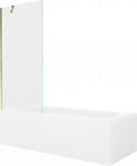 Vann seinaga, teisaldatav Mexen Vega, 150 cm x 70 cm x 40 cm, ristk&uuml;lik, l&auml;bipaistev/kuldne