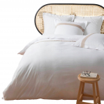 Voodipesukomplekt Douceur d`Interieur Laly, valge v., 63 x 63 cm, 220 x 240 cm, 3 tk