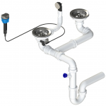 Sifoon k&ouml;&ouml;givalamu jaoks Laveo OKS_124A, valge/kroom