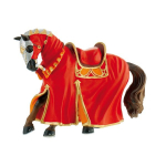 M&auml;ngukujuke, hobune Bullyland Tournament Horse, 14.5 cm, punane