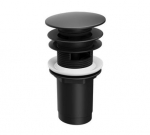 Sifoonikomplekt "click-clack" kaanega vannitoavalamu jaoks Ravak, click clack-funktsioon, must