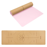 Fitness- ja joogamatt Spokey Savasana, pruun v./roosa v., 183 cm x 61 cm x 0.4 cm