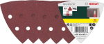 Lihvimisleht Bosch, 80, 9.3 cm x 9.3 cm, 25 tk