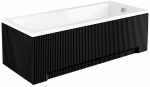 Vann, sisseehitatav Besco Optima, 140 cm x 70 cm x 53.5 cm, ristk&uuml;lik, must