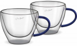 Topeltklaasist kruusikomplekt Lamart Vaso LT9116, sinine/l&auml;bipaistev, 0.190 l