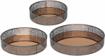 Metallist peegelp&otilde;hjaga dekoratiivalus. 4Living 330778, 30 cm x 30 cm, 3 tk
