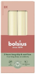 K&uuml;&uuml;nal, kooniline Bolsius, 5 h, 8 tk, valge v.