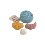 Liivakasti m&auml;nguasjade komplekt Miniland Eco, mitmev&auml;rviline, 4 tk