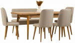 S&ouml;&ouml;gitoa komplekt Kalune Design Vina, kreemjasvalge v./atlantic pine v.