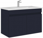 Vannitoakapp valamuga Kalune Design Tivoli, matt tumesinine v., 45 cm x 85 cm x 57 cm