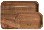 Serveerimislaud, komplekt Homla Mooka 244386, 30 cm, 23 cm, 2 tk, Pruun v.