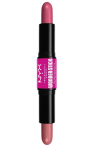 P&otilde;sepuna NYX Professional Makeup Wonder Stick, roosa v., 01 light peach and baby pink, 4 g