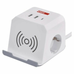 Pikendusjuhe statiiviga, 3 x 1,5 mm&sup2;, 2 m, 2 pesa, 3USB