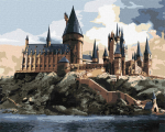 Maalimine numbrite j&auml;rgi Ideyka Harry Potter Hogwarts Day, sinine v./pruun v./hall v.