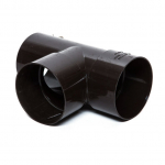 Vihmaveetoru kolmik Scala, 87 &deg;, &Oslash; 8 cm, pol&uuml;vin&uuml;&uuml;lkloriid (pvc), pruun v.