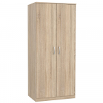 Riidekapp Domoletti Niko NIKS80-D30F, tamm v., 82 cm x 52.7 cm x 185 cm