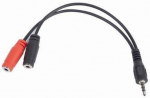 Juhe Gembird Mini Jack to Mini Jack MiniJack, MiniJack x2, 0.2 m, must v.